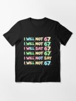 67 Write Lines Six Seven Meme Funny 6 7 Joke Unisex T-Shirt - Image 3