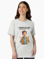 "A funeral is just a party you’re too dead to enjoy." - Nolan @ spunkyZeST Unisex T-Shirt - Image 2