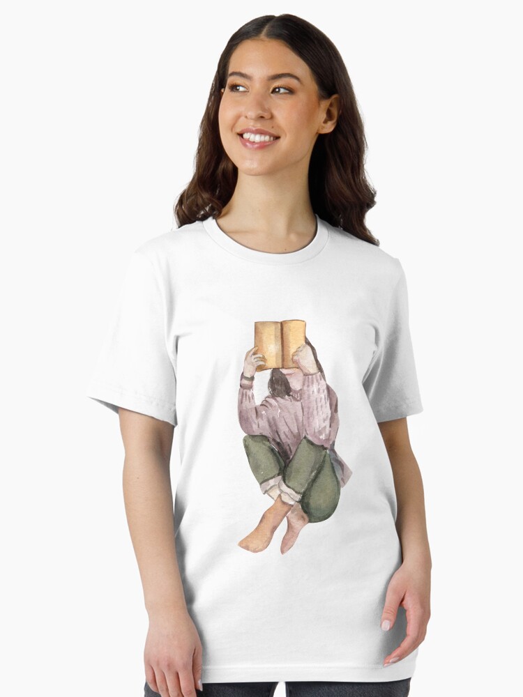 A girl reading Unisex T-Shirt