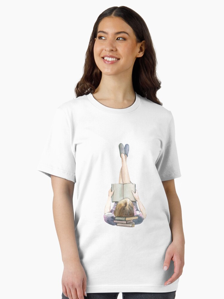 A girl reading Unisex T-Shirt
