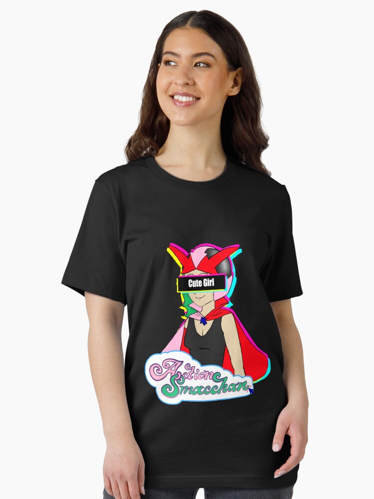 Action Smacchan Cute Girl Censored Unisex T-Shirt