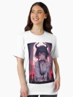 Anime demon girl playing chess Unisex T-Shirt