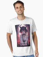 Anime demon girl playing chess Unisex T-Shirt