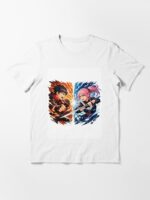 Anime Fire vs Ice Battle Unisex T-Shirt