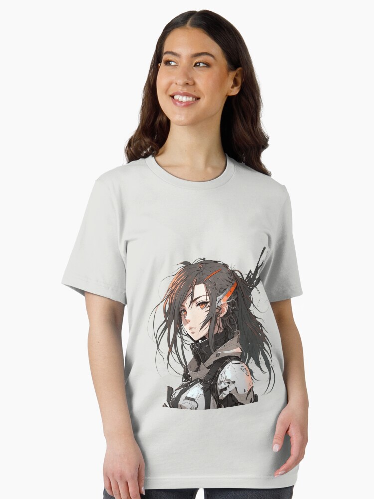 Anime style cyberpunk style soldier Unisex T-Shirt