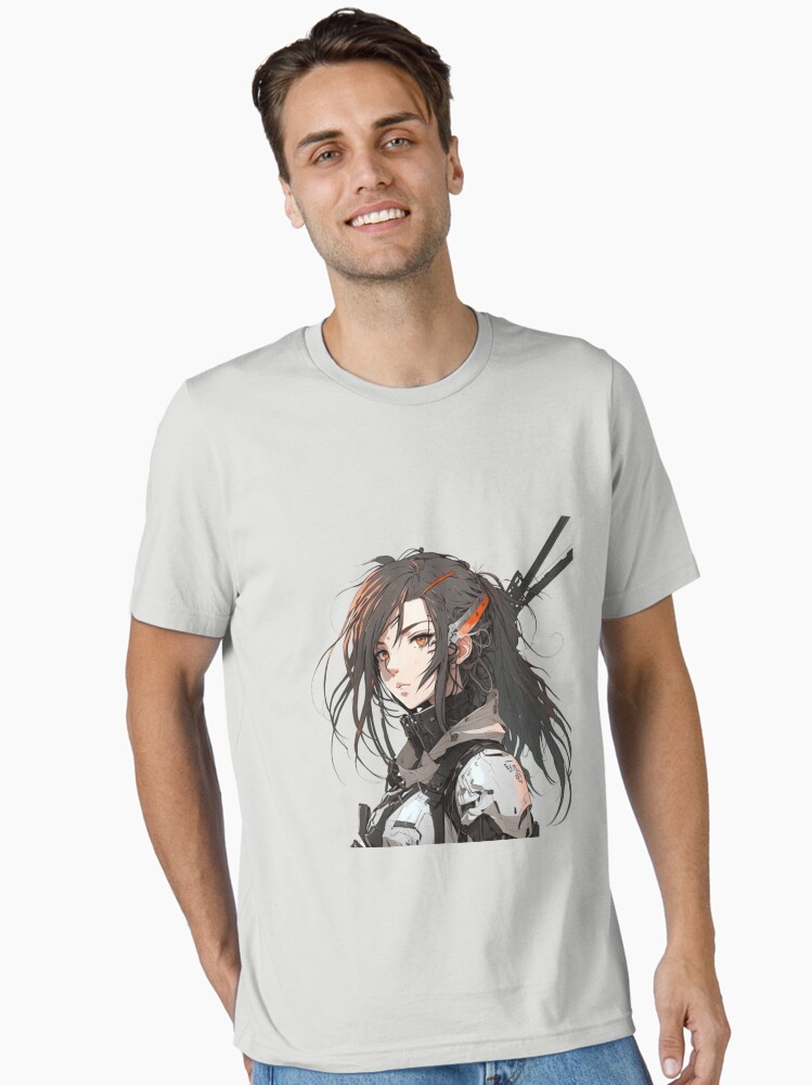 Anime style cyberpunk style soldier Unisex T-Shirt