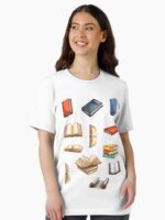 Antique Sticker Set Books Unisex T-Shirt