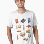 Antique Sticker Set Books Unisex T-Shirt