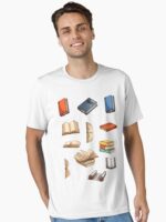 Antique Sticker Set Books Unisex T-Shirt
