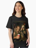 Arnold Schwarzenegger & The Predator - a candid paparazzi-style photo Unisex T-Shirt - Image 2