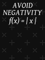 Avoid Negativity f(x) = | x | Funny Math Unisex T-Shirt - Image 7