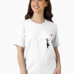 Banksy Graffiti - Girl with Balloon, Street art Unisex T-Shirt