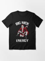 Big Nick Energy - Santa Christmas Unisex T-Shirt - Image 3