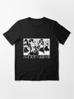 Black And White Design High School DxD Anime Characters Unisex T-Shirt