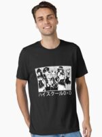 Black And White Design High School DxD Anime Characters Unisex T-Shirt