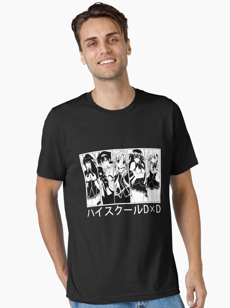 Black And White Design High School DxD Anime Characters Unisex T-Shirt