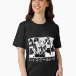 Black And White Design High School DxD Anime Characters Unisex T-Shirt