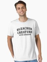 Bleacher creature with opinions, funny Sports,Game Day Unisex T-Shirt - Image 2