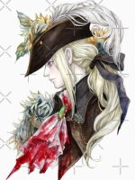 Bloodborne Lady Maria LiuYu Art Unisex T-Shirt - Image 7