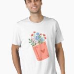 Book with flowers Unisex T-Shirt