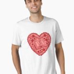 Bookish heart Unisex T-Shirt