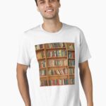 Bookshelf Books Library Bookworm Reading Unisex T-Shirt