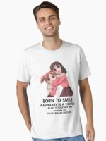 BORN TO SMILE (Plain) Unisex T-Shirt
