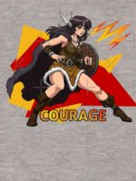 Brave warrior in action Unisex T-Shirt