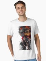 Burning Titan Battle Warrior – Dark Anime Action Aesthetic Unisex T-Shirt