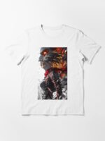 Burning Titan Battle Warrior – Dark Anime Action Aesthetic Unisex T-Shirt