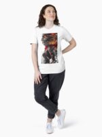 Burning Titan Battle Warrior – Dark Anime Action Aesthetic Unisex T-Shirt