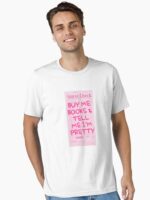 Buy me books and tell me I'm pretty guest check pink Unisex T-Shirt