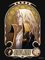 Castlevania Alucard Stained Glass Portrait Unisex T-Shirt