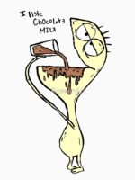 Cheese with Chocolate Milk "I LiKe ChOcOlAtE mILk" | Foster's Home for Imaginary Friends Unisex T-Shirt - Image 7