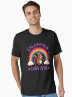 Chlamydia Survivor Funny Embarrassing Adult Humor Unisex T-Shirt - Image 2