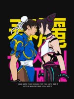 Chun-Li vs Juri Unisex T-Shirt - Image 7