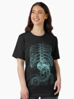 Classic Radiography, Alien T-Shirt X-Ray Unisex T-Shirt - Image 2