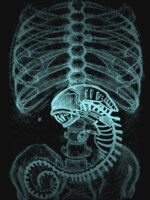Classic Radiography, Alien T-Shirt X-Ray Unisex T-Shirt - Image 7
