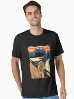 Cookie Monster Scream Parody T-Shirt For Funny Fans, Gift For Pop Culture Lovers Unisex T-Shirt - Image 2