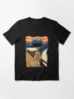 Cookie Monster Scream Parody T-Shirt For Funny Fans, Gift For Pop Culture Lovers Unisex T-Shirt - Image 3