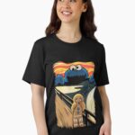 Cookie Monster Scream Parody T-Shirt For Funny Fans, Gift For Pop Culture Lovers Unisex T-Shirt