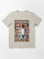 Copy of When I Think About Books, I Touch My Shelf Design Unisex T-Shirt
