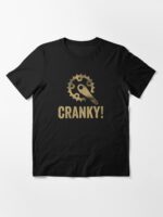 Cranky T-shirt, Funny Bike Shirt, Cycling Shirt, Bike Lover Gift, Cyclist Clothes, BMX, Mountain Bike Unisex Cotton Tee Unisex T-Shirt - Image 3