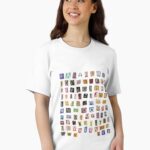 Cut out magazine alphabet sticker pack journal newspaper Unisex T-Shirt