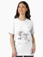 Cute Anime Girl Hugging Fantasy Spirit Unisex T-Shirt