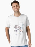 Cute Anime Girl Hugging Fantasy Spirit Unisex T-Shirt
