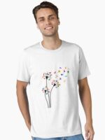 Cute Dandelion Books Flower Fly Reading Fan Club Unisex T-Shirt