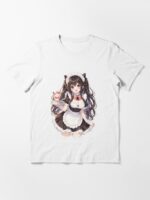Cute Maid Anime Girls Unisex T-Shirt