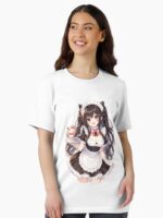 Cute Maid Anime Girls Unisex T-Shirt