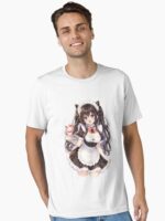 Cute Maid Anime Girls Unisex T-Shirt